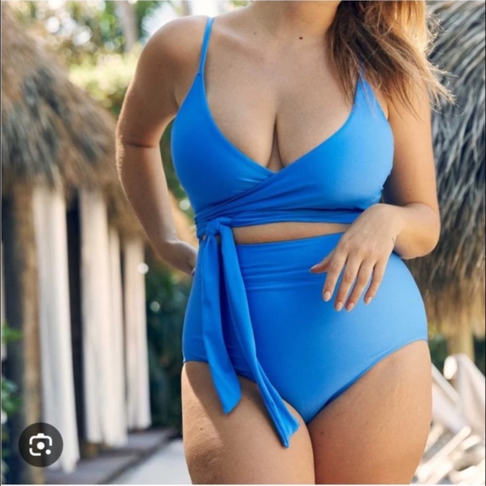 Aerie wrap swimsuit large